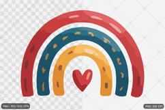 Watercolor Boho Rainbow SVG PNG Bundle Product Image 11