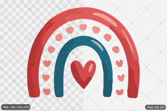 Watercolor Boho Rainbow SVG PNG Bundle Product Image 2