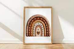 Watercolor Boho Rainbow Clipart Product Image 3