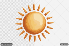 Watercolor Boho Rainbow Design SVG PNG Product Image 1