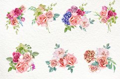 Watercolor boho roses clipart. Sublimation PNG Product Image 2