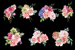 Watercolor boho roses clipart. Sublimation PNG Product Image 5