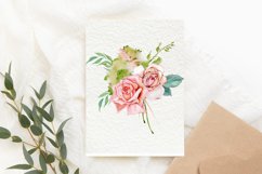 Watercolor boho roses clipart. Sublimation PNG Product Image 3