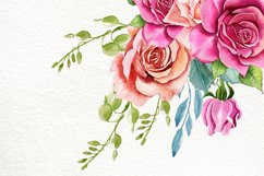 Watercolor boho roses clipart. Sublimation PNG Product Image 6