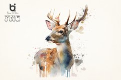 Deer Boho watercolor sublimation Bundle, PNG Design Product Image 4