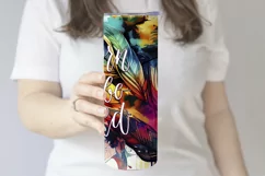 Born to Be Wild Tumbler, Boho Tumbler, Watercolor Tumbler Product Image 3