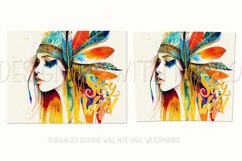 Stay Wild Tumbler, Boho Tumbler, Watercolor Woman Tumbler Product Image 2