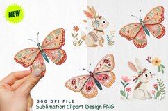 Watercolor Boho Woodland Animals Clipart Product Image 1
