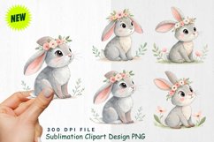 Watercolor Boho Woodland Animals Clipart Product Image 1
