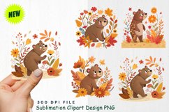 Watercolor Boho Woodland Animals Clipart Product Image 1