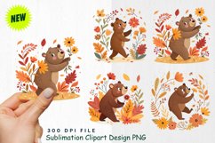 Watercolor Boho Woodland Animals Clipart Product Image 1