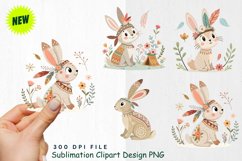 Watercolor Boho Woodland Animals Clipart Product Image 1