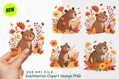 Watercolor Boho Woodland Animals Clipart Product Image 1