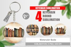 Keychain Watercolor Books Product Image 1
