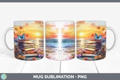 GorgeousWatercolor Books Mug Wrap design.