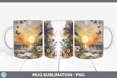 GorgeousWatercolor Books Mug Wrap design.