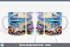 GorgeousWatercolor Books Mug Wrap design.