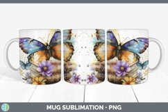 GorgeousWatercolor Books Mug Wrap design.