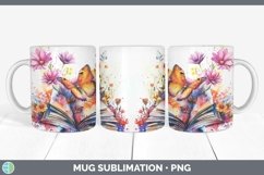 GorgeousWatercolor Books Mug Wrap design.