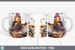 GorgeousWatercolor Books Mug Wrap design.