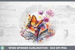 GorgeousWatercolor Books Wind Spinner design.