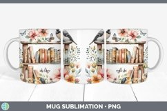 GorgeousWatercolor Books Mug Wrap design.