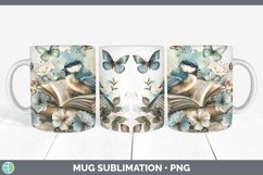 GorgeousWatercolor Books Mug Wrap design.