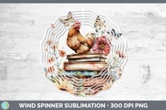 GorgeousWatercolor Books Wind Spinner design.