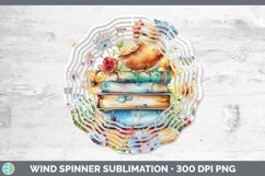 GorgeousWatercolor Books Wind Spinner design.