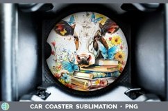 GorgeousWatercolor Books Car Coaster design.