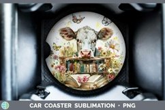 GorgeousWatercolor Books Car Coaster design.