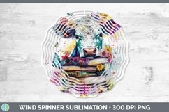 GorgeousWatercolor Books Wind Spinner design.