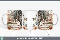 GorgeousWatercolor Books Mug Wrap design.