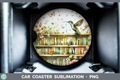 GorgeousWatercolor Books Car Coaster design.