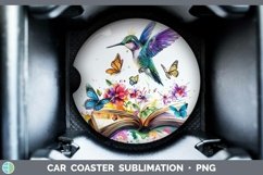 GorgeousWatercolor Books Car Coaster design.