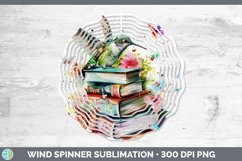 GorgeousWatercolor Books Wind Spinner design.