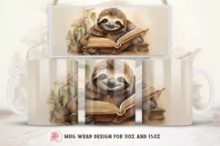 Watercolor Books Mug Wrap Sublimation Designs, 3d Mug, Books Png
