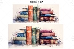Watercolor Books Mug Wrap Sublimation Designs, 3d Mug, Books Png