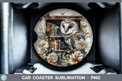 GorgeousWatercolor Books Car Coaster design.