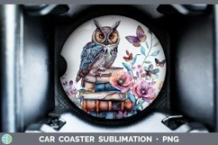 GorgeousWatercolor Books Car Coaster design.