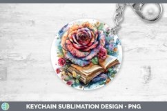 GorgeousWatercolor Books Keychain design.