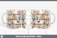 GorgeousWatercolor Books Mug Wrap design.
