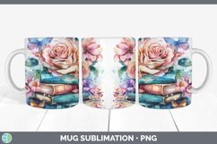 GorgeousWatercolor Books Mug Wrap design.