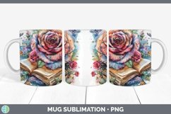 GorgeousWatercolor Books Mug Wrap design.