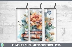 GorgeousWatercolor Books Tumbler design.