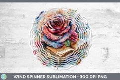 GorgeousWatercolor Books Wind Spinner design.