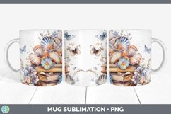 GorgeousWatercolor Books Mug Wrap design.