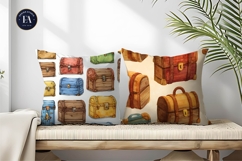 Books Designed as Treasure Chests Seamless Digital Paper Product Image 2