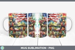 GorgeousWatercolor Books Mug Wrap design.