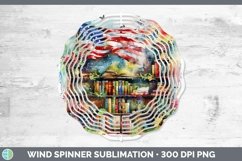 GorgeousWatercolor Books Wind Spinner design.